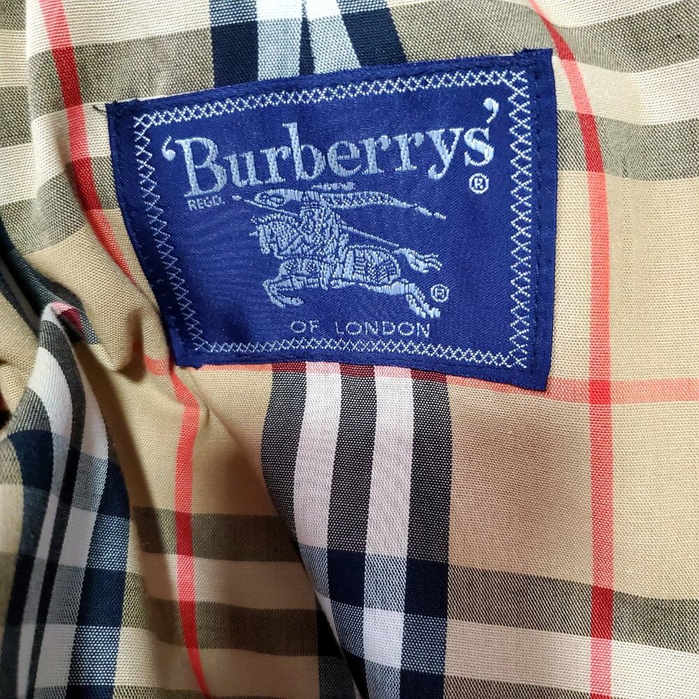 Vintage Burberry Trench Coat Removable Liner Wool, Classic, Timeless - Picture 12 of 16